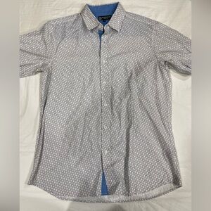 Men's Geometric Pattern Button-Down Shirt